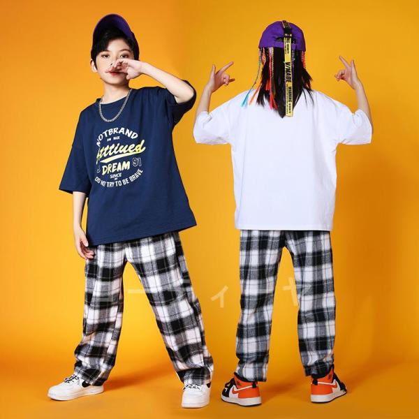 ダンス服装 体操服 JAZZ DANCE tシャツ スウェット キッズチアリーダー hiphop ヒップホップ 女の子 ステージ衣装 ダンスウェア 子供 応援団 運動会 甲子園 チアガール衣装 舞台演出服　おしゃれ　ストリート系　B系　K-...