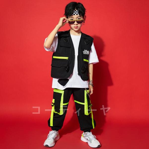 ダンス服装 体操服 JAZZ DANCE tシャツ スウェット キッズチアリーダー hiphop ヒップホップ 女の子 ステージ衣装 ダンスウェア 子供 応援団 運動会 甲子園 チアガール衣装 舞台演出服　おしゃれ　ストリート系　B系　K-...