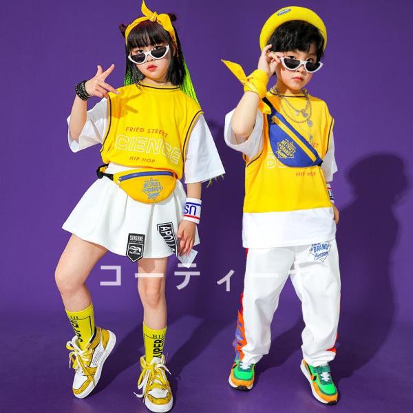 ダンス服装 体操服 JAZZ DANCE tシャツ スウェット キッズチアリーダー hiphop ヒップホップ 女の子 ステージ衣装 ダンスウェア 子供 応援団 運動会 甲子園 チアガール衣装 舞台演出服　おしゃれ　ストリート系　B系　K-...