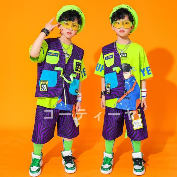 ダンス服装 体操服 JAZZ DANCE tシャツ スウェット キッズチアリーダー hiphop ヒップホップ 女の子 ステージ衣装 ダンスウェア 子供 応援団 運動会 甲子園 チアガール衣装 舞台演出服　おしゃれ　ストリート系　B系　K-...