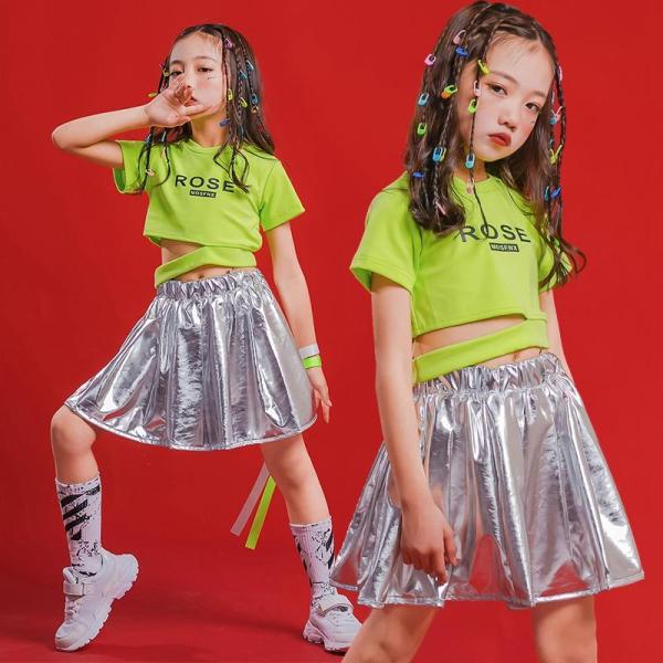 ダンス服装 体操服 JAZZ DANCE tシャツ スウェット キッズチアリーダー hiphop ヒップホップ 女の子 ステージ衣装 ダンスウェア 子供 応援団 運動会 甲子園 チアガール衣装 舞台演出服　おしゃれ　ストリート系　B系　K-...