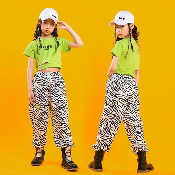 ダンス服装 体操服 JAZZ DANCE tシャツ スウェット キッズチアリーダー hiphop ヒップホップ 女の子 ステージ衣装 ダンスウェア 子供 応援団 運動会 甲子園 チアガール衣装 舞台演出服　おしゃれ　ストリート系　B系　K-...