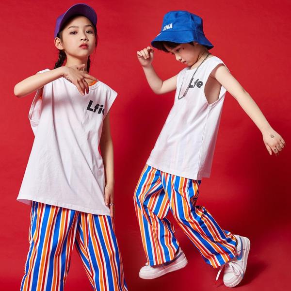 ダンス服装 体操服 JAZZ DANCE tシャツ スウェット キッズチアリーダー hiphop ヒップホップ 女の子 ステージ衣装 ダンスウェア 子供 応援団 運動会 甲子園 チアガール衣装 舞台演出服　おしゃれ　ストリート系　B系　K-...