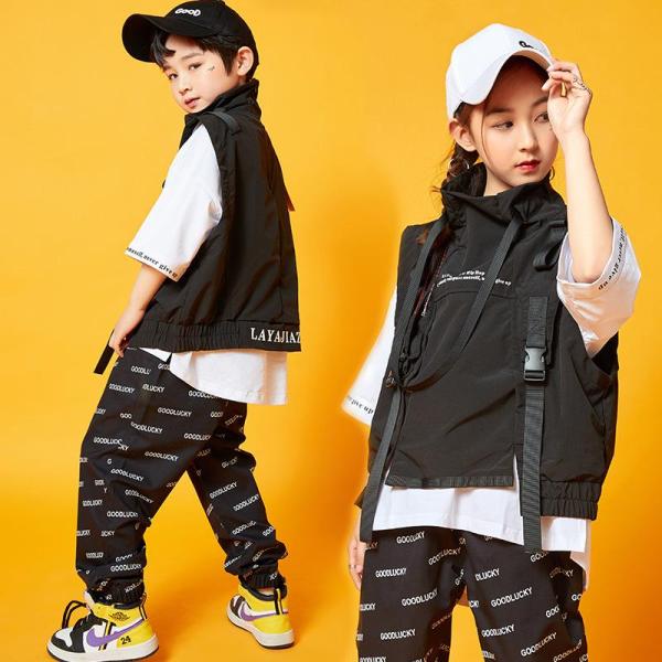 ダンス服装 体操服 JAZZ DANCE tシャツ スウェット キッズチアリーダー hiphop ヒップホップ 女の子 ステージ衣装 ダンスウェア 子供 応援団 運動会 甲子園 チアガール衣装 舞台演出服　おしゃれ　ストリート系　B系　K-...
