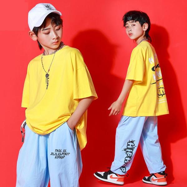 ダンス服装 体操服 JAZZ DANCE tシャツ スウェット キッズチアリーダー hiphop ヒップホップ 女の子 ステージ衣装 ダンスウェア 子供 応援団 運動会 甲子園 チアガール衣装 舞台演出服　おしゃれ　ストリート系　B系　K-...