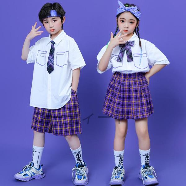 ダンス服装 体操服 JAZZ DANCE tシャツ スウェット キッズチアリーダー hiphop ヒップホップ  ステージ衣装 ダンスウェア 子供 応援団 運動会 甲子園 チアガール衣装 舞台演出服　おしゃれ　ストリート系　K-POP　韓国...