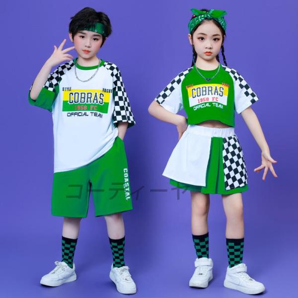 ダンス服装 体操服 JAZZ DANCE tシャツ スウェット キッズチアリーダー hiphop ヒップホップ  ステージ衣装 ダンスウェア 子供 応援団 運動会 甲子園 チアガール衣装 舞台演出服　おしゃれ　ストリート系　B系　K-POP...