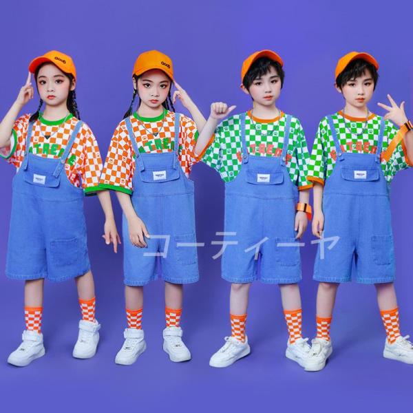 ダンス服装 体操服 JAZZ DANCE tシャツ スウェット キッズチアリーダー hiphop ヒップホップ  ステージ衣装 ダンスウェア 子供 応援団 運動会 甲子園 チアガール衣装 舞台演出服　おしゃれ　ストリート系　B系　K-POP...