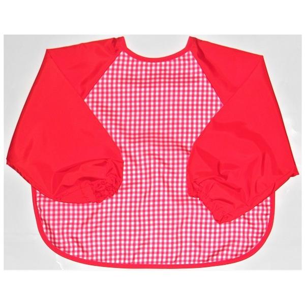 カラー＝レッド　サイズ ＝  身長８０〜９５ｃｍ（１歳〜３歳）　（丈＝31ｃｍ（顎の下から裾迄）　巾35cｍ）　<素材 前身表ポリエステル１００％（撥水加工）　前身裏・袖他ポリエステル１００％（撥水加工）<br>東レの高密...