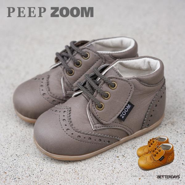 ズーム（ZOOM） シューズ ベビー ベルクロ ウィングチップ Wing tip
