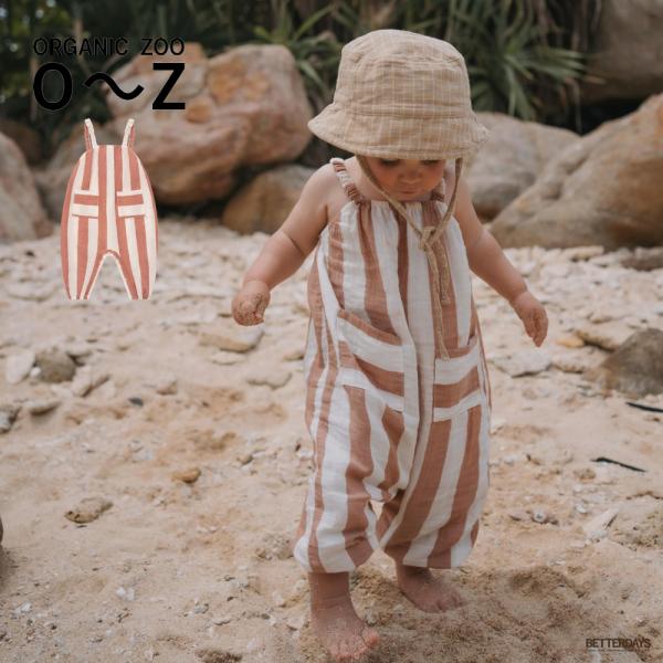 ジャンプスーツ ベビー オーガニックズー Organic Zoo Sienna Stripes