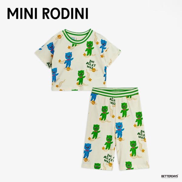 minirodini 104-110 Tシャツ Tシャツ パンツ キッズ ベビー ミニロディーニ エイリアン 上下セット