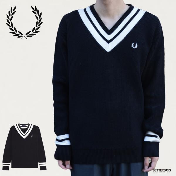 FRED PERRY チルデンニット メンズ フレッドペリー Vネック