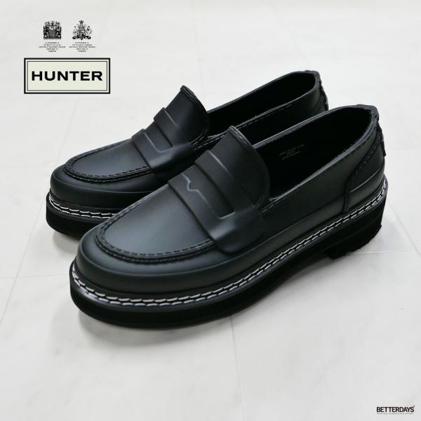 ☆ハンターローファー☆ HUNTER（ハンター） ローファー レディース ステッチ オリジナル