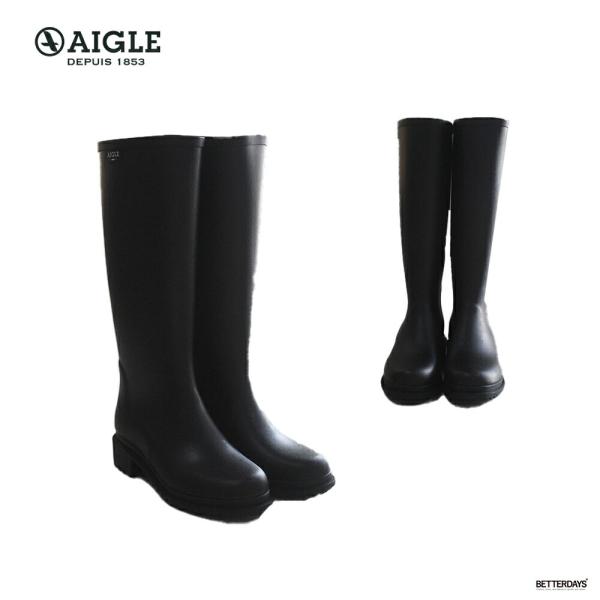 エーグル レインブーツ AIGLE ALYA BLACK AIGLE（エーグル） レインブーツ レディース レディース フルフィール