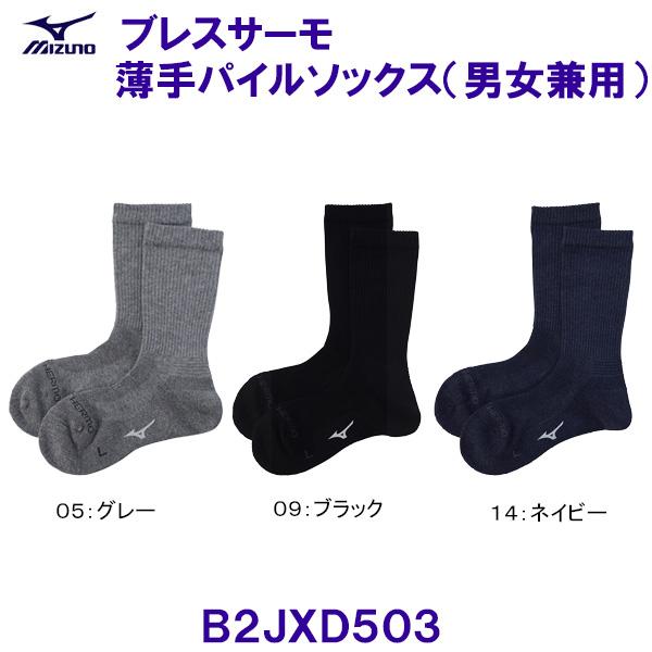 MIZUNO（ミズノ） ブレスサーモ 薄手 パイルソックス ユニセックス