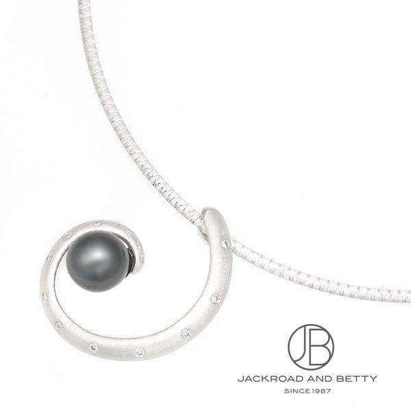 Brand No ジュエリー腕時計 アクセサリーno ブランドジュエリーレディースノーブランド ベティーロード中古 ブラックパールダイヤネックレス