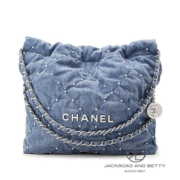 CHANEL シャネル 22 スモール ハンドバッグ デニム AS3260 CHANEL シャネル 22 スモール ハンドバッグ デニム AS3260