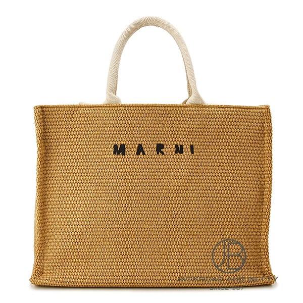 マルニ MARNI ラフィアエフェクト トート バッグ ラージ マルニ MARNI ラフィアエフェクト トート バッグ ラージ