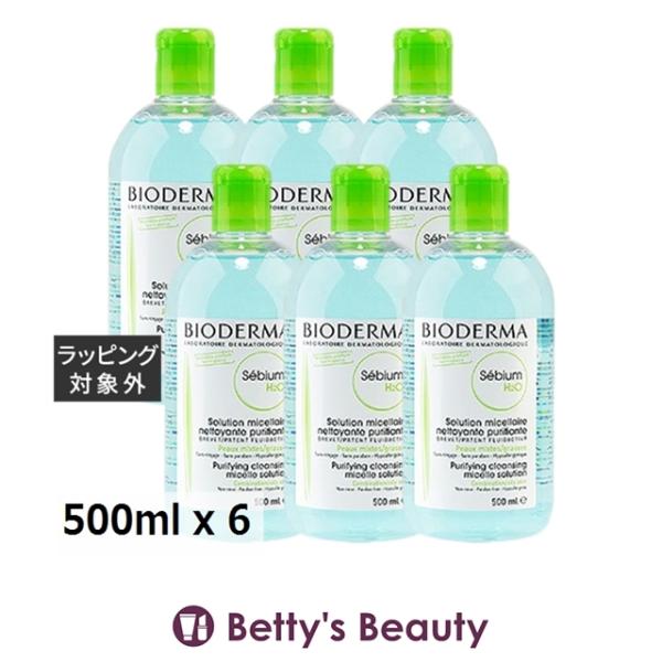 ビオデルマ セビウムH2O お得な6個セット 500ml x 6 リキッドクレンジング BIODERMA まとめ買い Sebium 【並行輸入品】ビオデルマ セビウムH2O お得な6個セット 500ml
