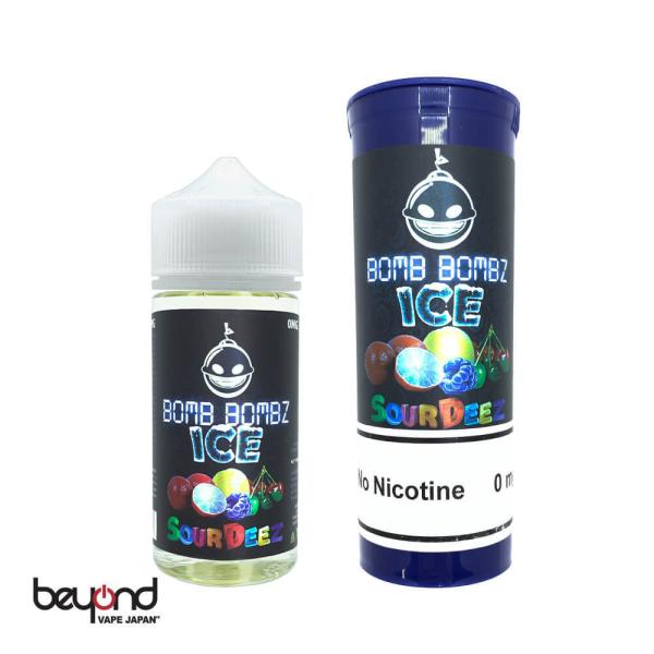 【Bomb Bombz Ice】[100ml] ボムボムズ メンソールシリーズ キウイ ライチ アイス フルーツ系電子タバコ リキッド E