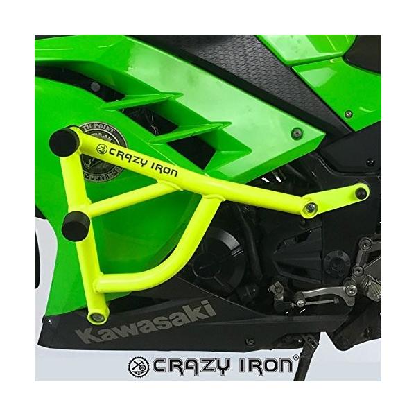GWK[h NINJA 250 300 jW 2013-2017 NbVo[ XC_[ JTL engine guard CRAZY IRON [As/[J[]
