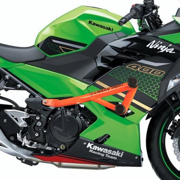 【送料込】ニンジャ400 スライダー＋クランプバー＋ヘビーウエイト等の5点セット Ninja250 Ninja400 Z250 Z400 EX250Y EX400L エンジンスライダー