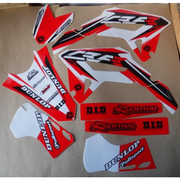 ホンダ CRF250R 2022-2023 CRF450R 2021-2023 グラフィック ステッカー デカール FLU DESIGNS PTS6