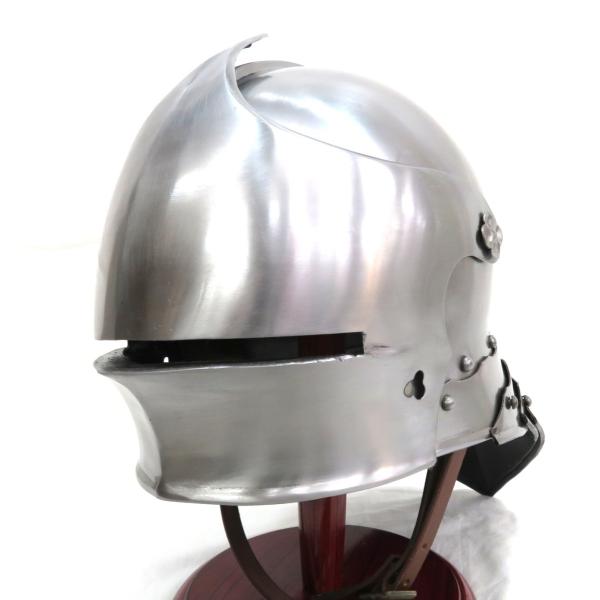 日本代購 Japanchill 日本代購轉運空運船運全球配送 中世18ゲージスチール製サレットレザーライナー付き着用可可動式バイザー兜西洋鎧 甲冑ヨーロッパ騎士ナイトコスプレ