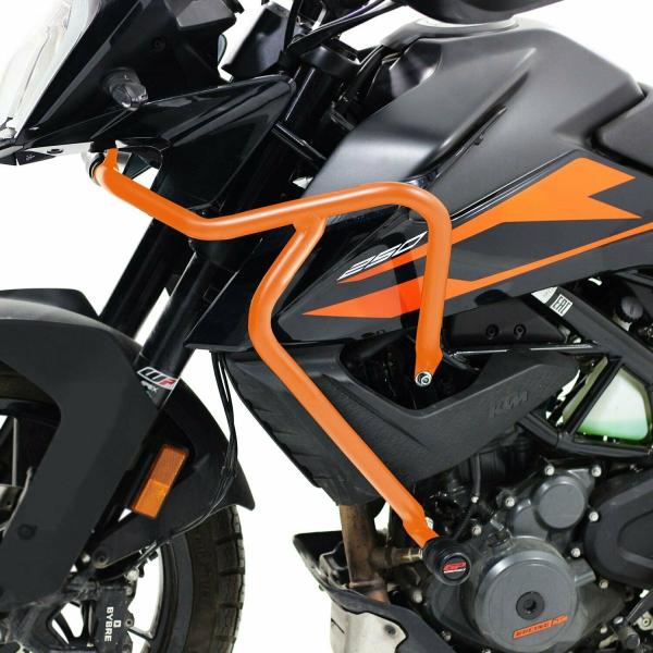 KTM 250/390アドベンチャー エンジンガード クラッシュバー ブラック-