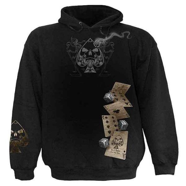 おしゃれフード付きパーカー 死神 リーパー ドクロ 骸骨 デッドマン