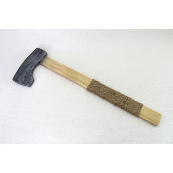 木製 ハンドアックス 全長51cm 麻のグリップ 戦士 ドワーフ コスプレ