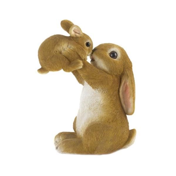 u  Ԃ ETM ƃ}}ETM̑ K[fjO  Rabbit ornament statue GD69