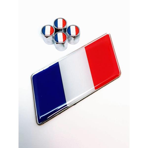 J フランス 国旗 エンブレム ステッカー フェンダー バルブキャップ 黒 ルノー RENAULT アヴァンタイム アルピーヌ ウインド カジャー カングー