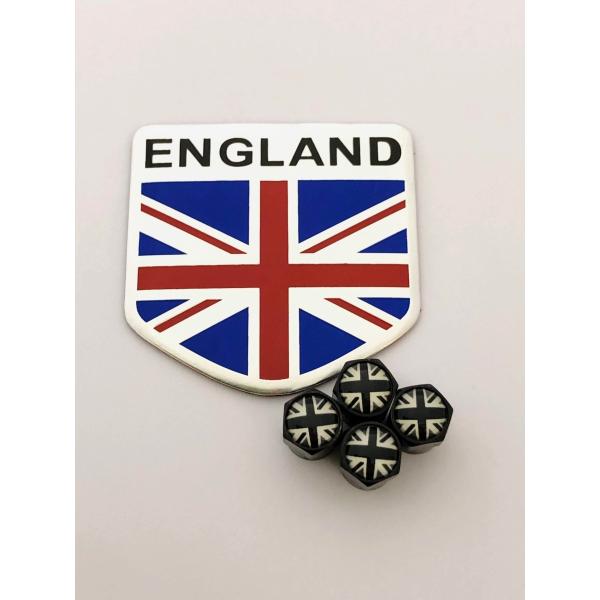 I イギリス 国旗 エンブレム ステッカー バルブキャップ フェンダー ランドローバー LANDROVER レンジローバー イヴォーク ディスカバリー ユニオン