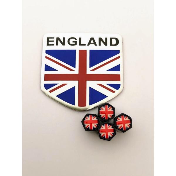 I イギリス 国旗 エンブレム ステッカー バルブキャップ フェンダー ランドローバー LANDROVER レンジローバー イヴォーク ディスカバリー ユニオン