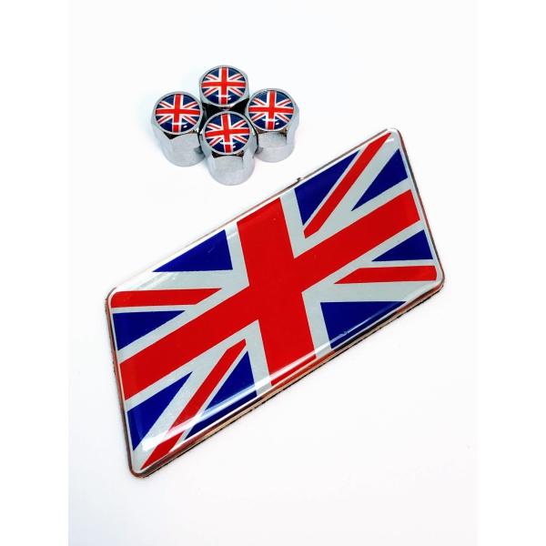 J イギリス 国旗 エンブレム ステッカー バルブキャップ フェンダー ランドローバー LANDROVER レンジローバー イヴォーク ディスカバリー ユニオン