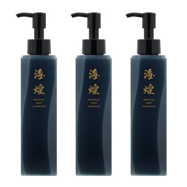 スカルプ シャンプー 海煌MAGICAL DEEP SHAMPOO ３本セット フコイダン プロテオグリカン
