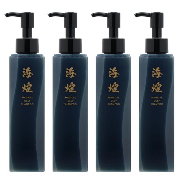 スカルプ シャンプー 海煌MAGICAL DEEP SHAMPOO ４本セット フコイダン プロテオグリカン