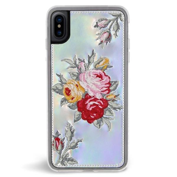 ZERO GRAVITY [OreB yԕisiziPhone X Ή P[X BOUQUET EMBROIDERED hJ NA  t[ KN o