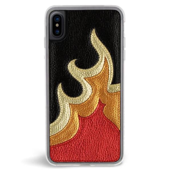ZERO GRAVITY �[���O���r�e�B �y�ԕi�s���i�ziPhone X �Ή� �P�[�X BURN METALLIC APPLIQUE �A�b�v���P �h�J �N���A �� �t�@�C���[�p�^�[��