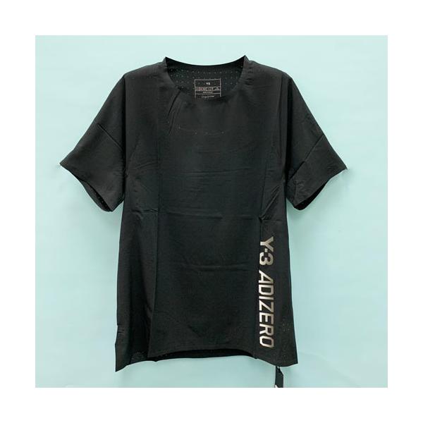 Y-3 ワイスリー アディダス ヨウジヤマモト adidas  M ランニング Tシャツ ブラック メンズ スポーツウェア AEROREADY ストレッチロゴ  ブランド IQ0429