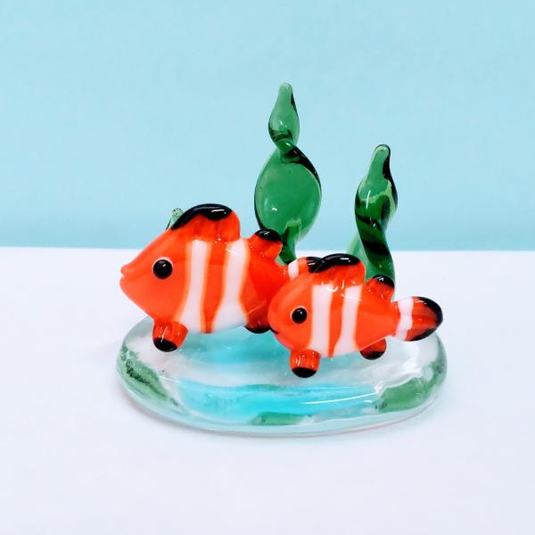 ミニチュア　ガラス細工　くま2 biburo_t-84444