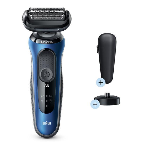 ブラウン メンズシェーバー【3枚刃】BRAUN Series6ブルー BRAUN（ブラウン） メンズシェーバー 電気シェーバー BRAUN Series6