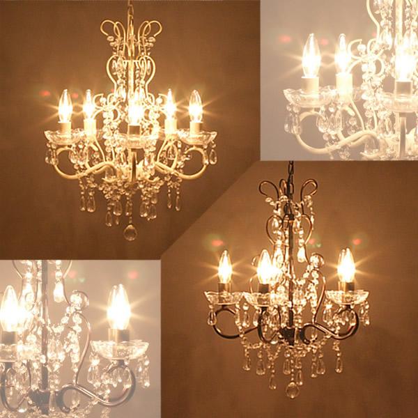 シャンデリア　Alice　5灯　クリーム色　LED対応　照明 楽天市場】天井照明 シャンデリア アリス5灯 長さ調整フックプレゼント