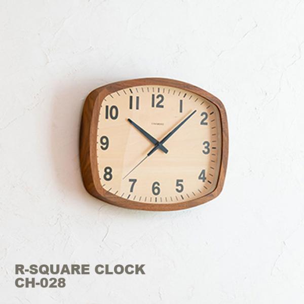 |v C^[[ Vu INTERZERO CHAMBLE A[XNGANbN EHibg R-SQUARE CLOCK WALNUT CH-028 v dgv