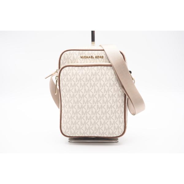 ☆安心の3大保証☆ ABランク ≪MICHAEL KORS マイケル コース/ショルダーバッグ≫ 35H9GTVC1B ジェット セット トラベル シグネチャー ミディアム ☆安心の3大保証☆ ABランク ≪MICHAEL KORS マイケル コース