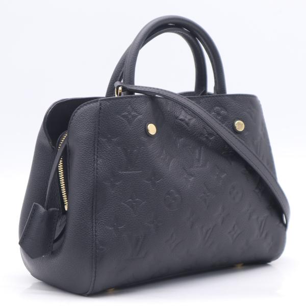 LOUIS VUITTON モンテーニュBB モノグラムアンプラント　ノワール LOUIS VUITTON（ルイ・ヴィトン） ☆3日以内返品可☆ 美品 モノグラム