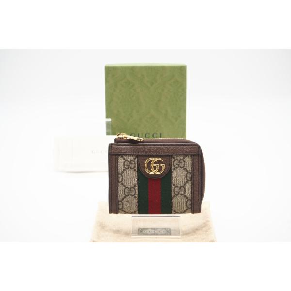 ★３日以内返品可★ GUCCI グッチ 644333 GGスプリーム PVC レザー コンパクトウォレット ブラウン 財布 GUCCI（グッチ） ☆3日以内返品可☆ 644333 GGスプリーム PVC レザー