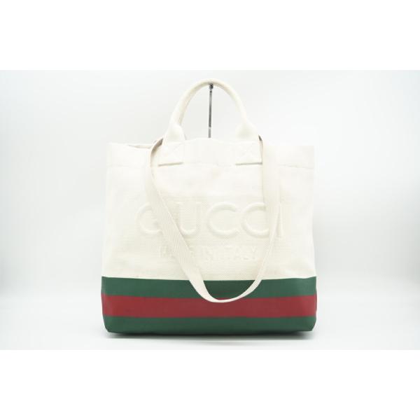 ☆安心の3大保証☆ Bランク ≪GUCCI グッチ/2WAYバッグ≫ 782741 キャンバス シェリーライン トートバッグ クリーム グリーン レッド 送料無料 ☆安心の3大保証☆ Bランク ≪GUCCI グッチ/2WAYバッグ≫ 782741